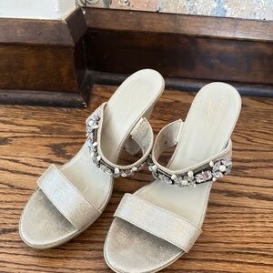 Donald J. Pliner Embellished Sandal Heel